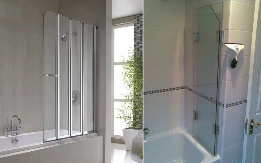 Стеклянная штора для ванны: особенности конструкции и выбора защитного изделия от брызг