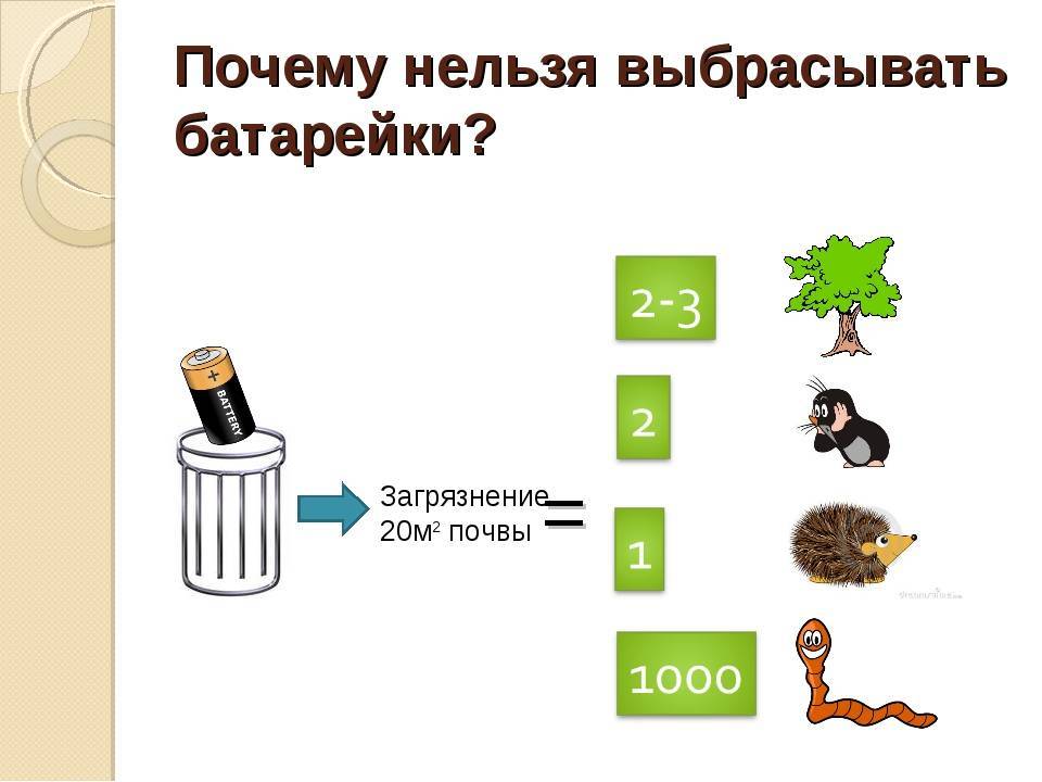 Почему нельзя выкидывать батарейки в общий мусор