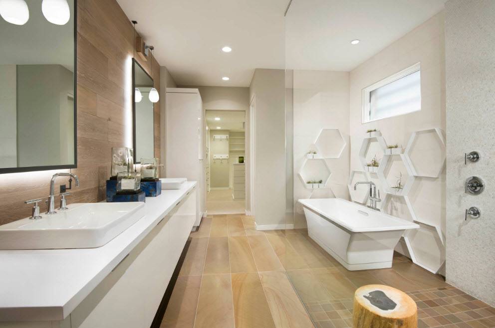 Дизайн ванной комнаты 2018: 85 фото, современные идеи интерьеров