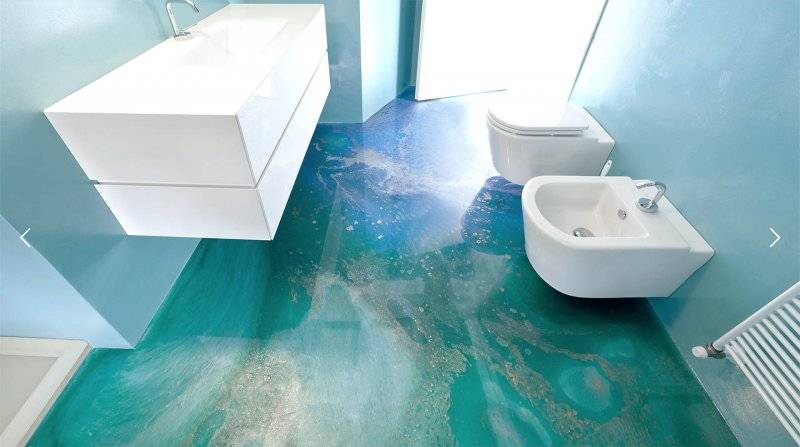Какой наливной пол для ванной лучше выбрать? плюсы и минусы + фото в интерьере