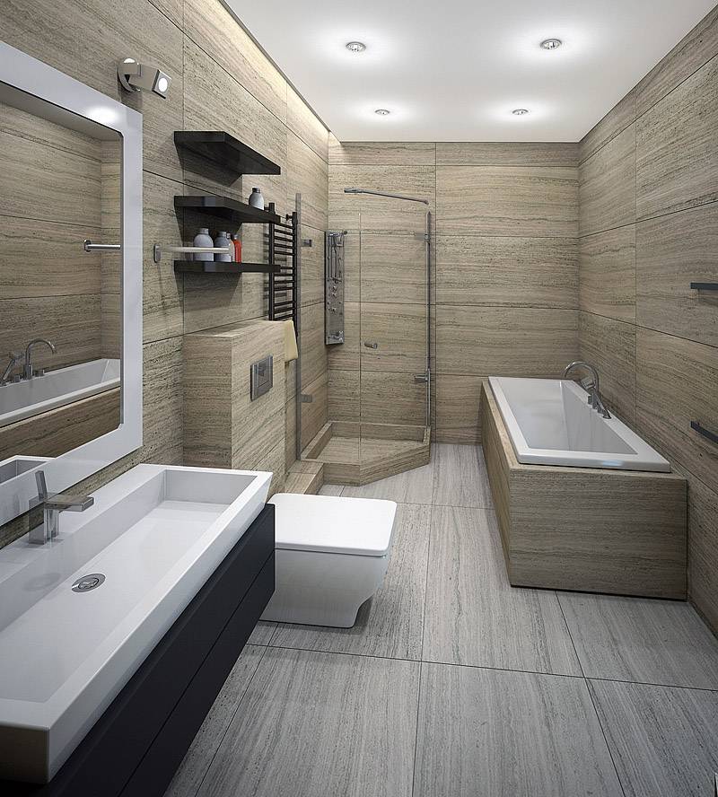 Ванная в стиле минимализм: просто, но уютно