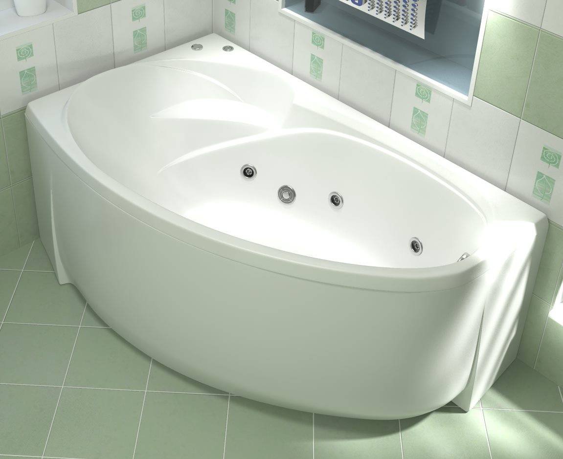 Как подобрать размеры и габариты угловой ванной?