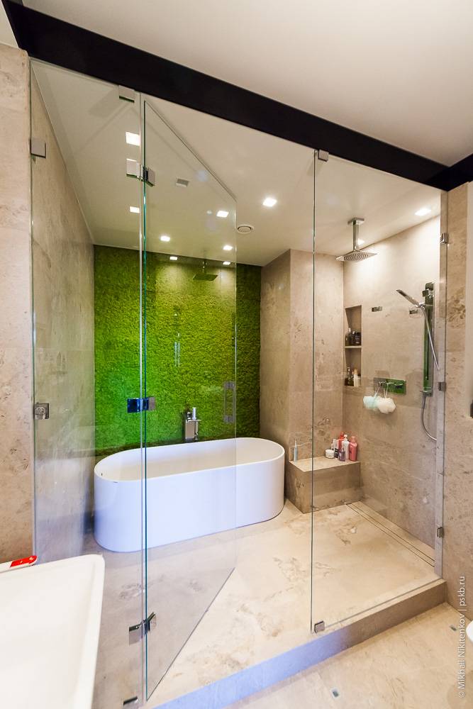 Перегородка для ванной (150 фото): виды, идеи дизайна и зонирования ванной комнаты