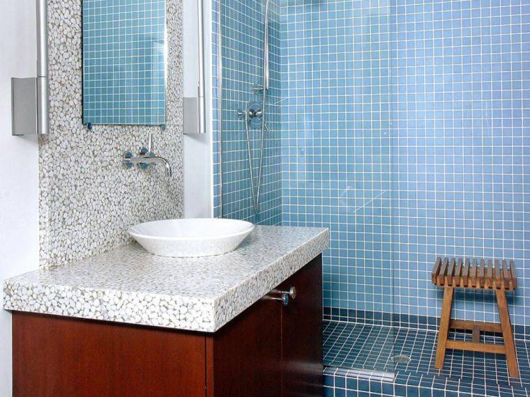Виды плитки-мозаики, варианты использования в ванной комнате и технология укладки