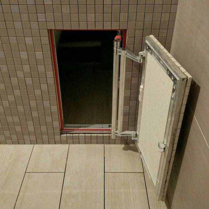 Как сделать скрытый люк в ванной - строительный портал