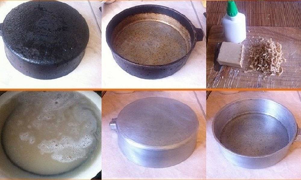 Как очистить сковороду от нагара в домашних условиях: как убрать старый и толстый слой жира, удалить гарь и черный налет с тефлонового, алюминиевого покрытия?