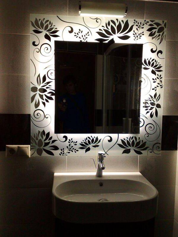 Зеркало в ванную, фото современных вариантов