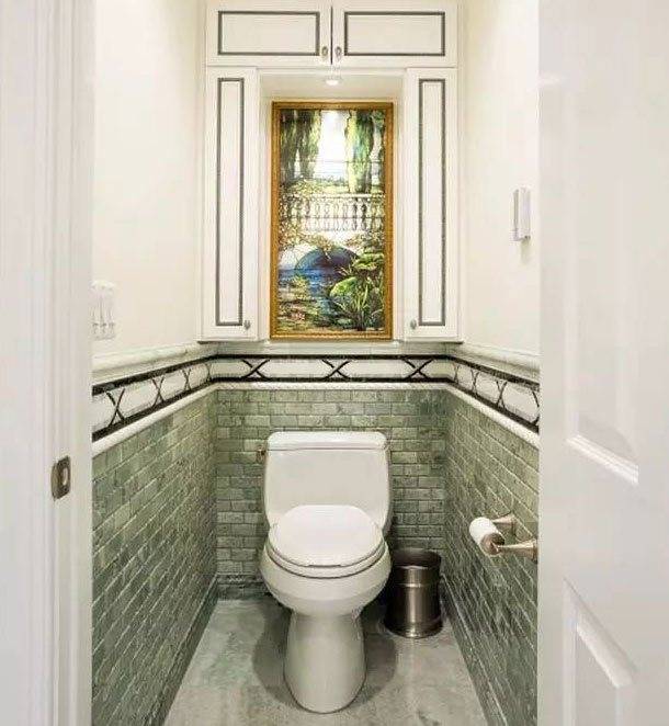 Плитка в туалете дизайн, 60 фото / плитка для больших и маленьких санузлов