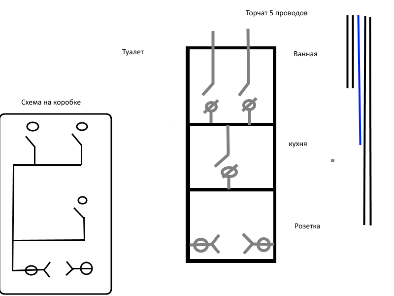 Схема подключения тройного переключателя с розеткой. Схема подключения 3х клавишного выключателя с розеткой. Трехклавишный выключатель подключение схема с розеткой. Схема соединения трехклавишного выключателя. Как подключить выключатель в ванной