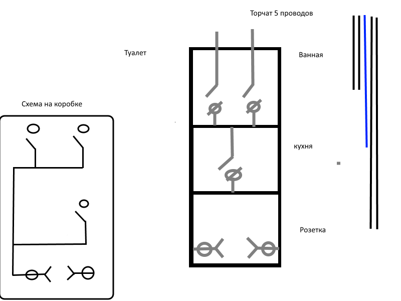 Как подключить выключатель в ванной. Схема подключения тройного переключателя с розеткой. Схема подключения 3х клавишного выключателя с розеткой. Трехклавишный выключатель подключение схема с розеткой. Схема соединения трехклавишного выключателя.