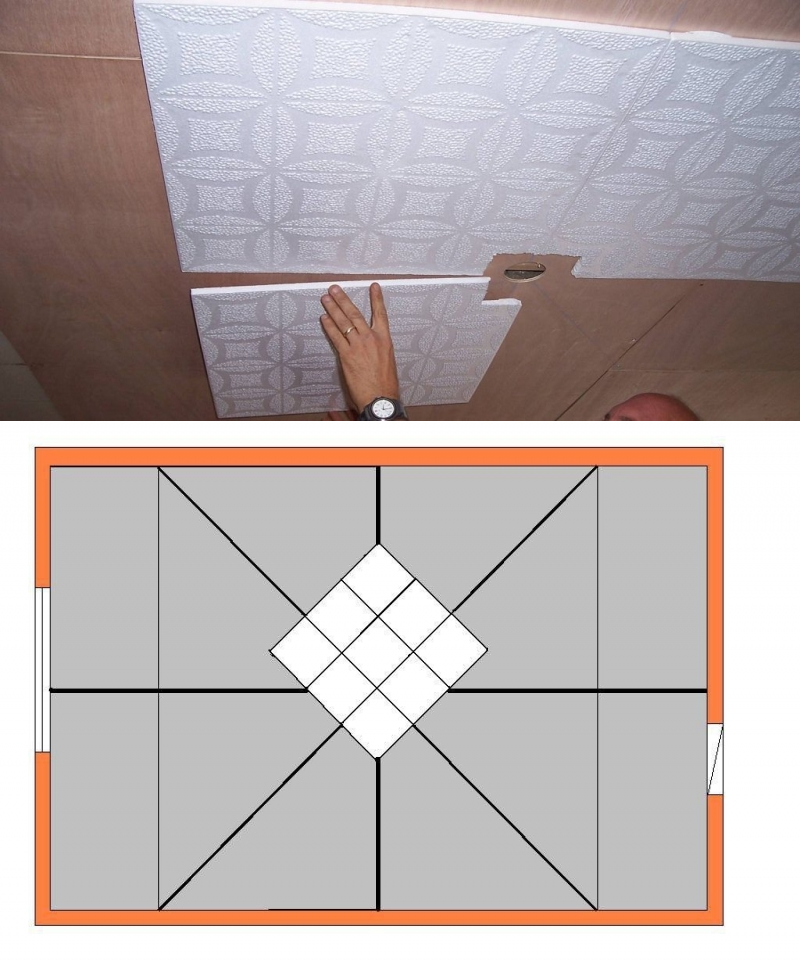 Как клеить потолочную плитку из пенопласта: разные способы поклейки своими руками
