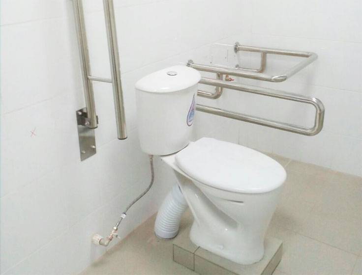 Поручни для инвалидов в ванную и туалет (откидные, настенные, стеновые), способы установки