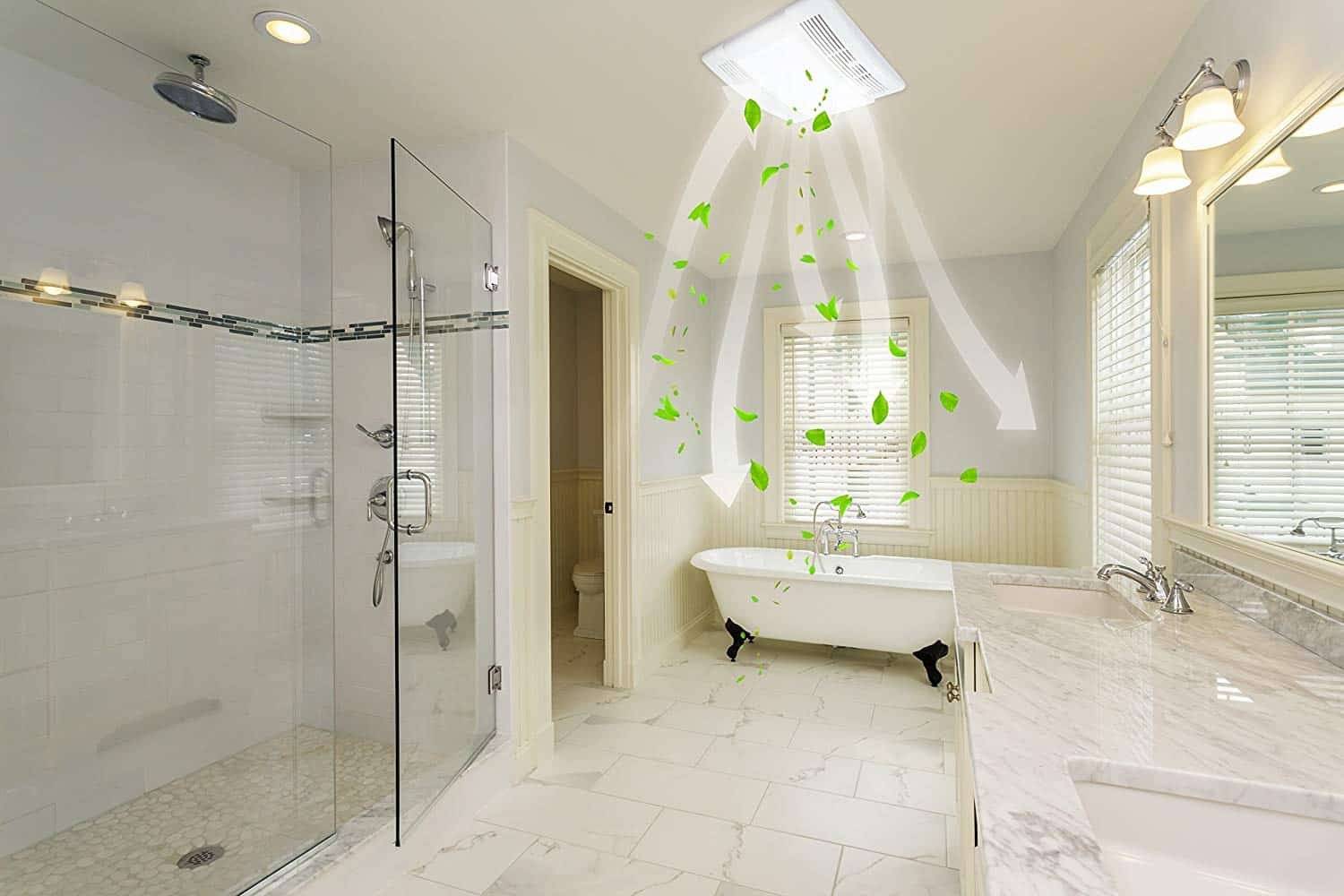 Выбор и установка потолочного вытяжного вентилятора в ванной комнате