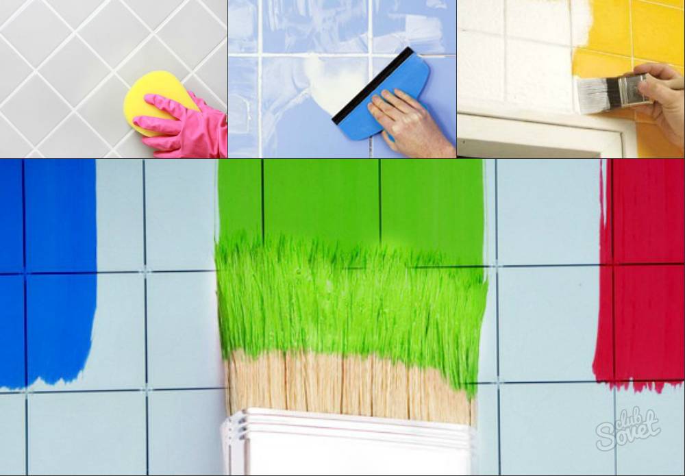 Как покрасить плитку в ванной своими руками: инструкция в 3 этапа