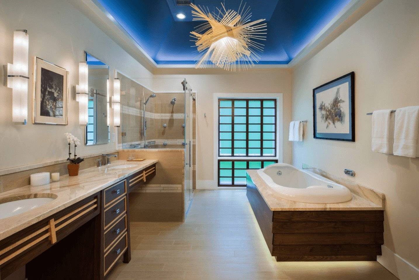 Выбор потолка для ванной комнаты — какой лучше сделать
