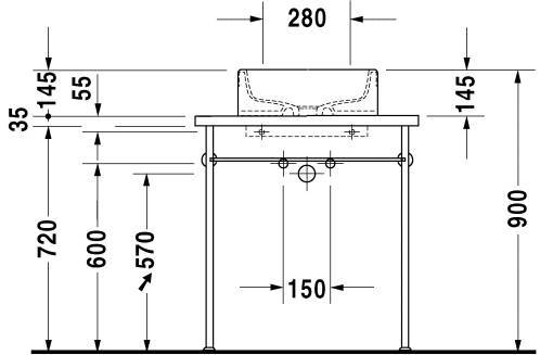 Высота установки раковины в ванной: стандарт, на какой устанавливается от пола мойка в туалете, нормы снип