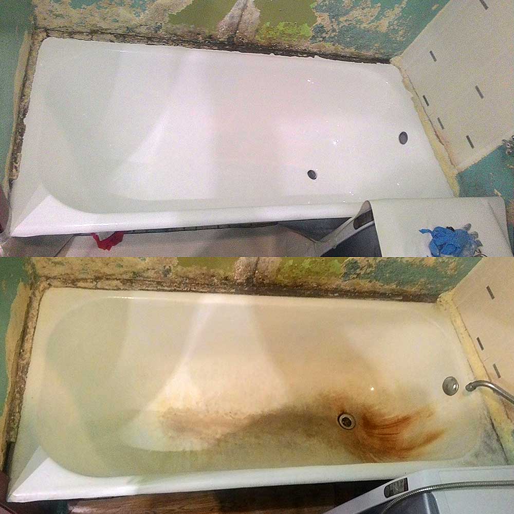 Эмалировка ванн - покраска эмалью, ремонт и реставрация покрытия