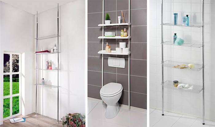 Стеллаж для ванной: варианты выбора системы хранения для ванной комнаты (95 фото)
