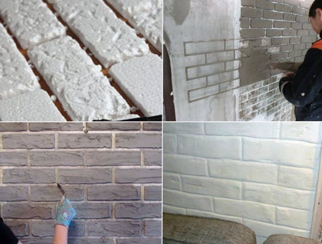 Имитация кирпичной кладки для внутренней отделки стен своими руками: как сделать?