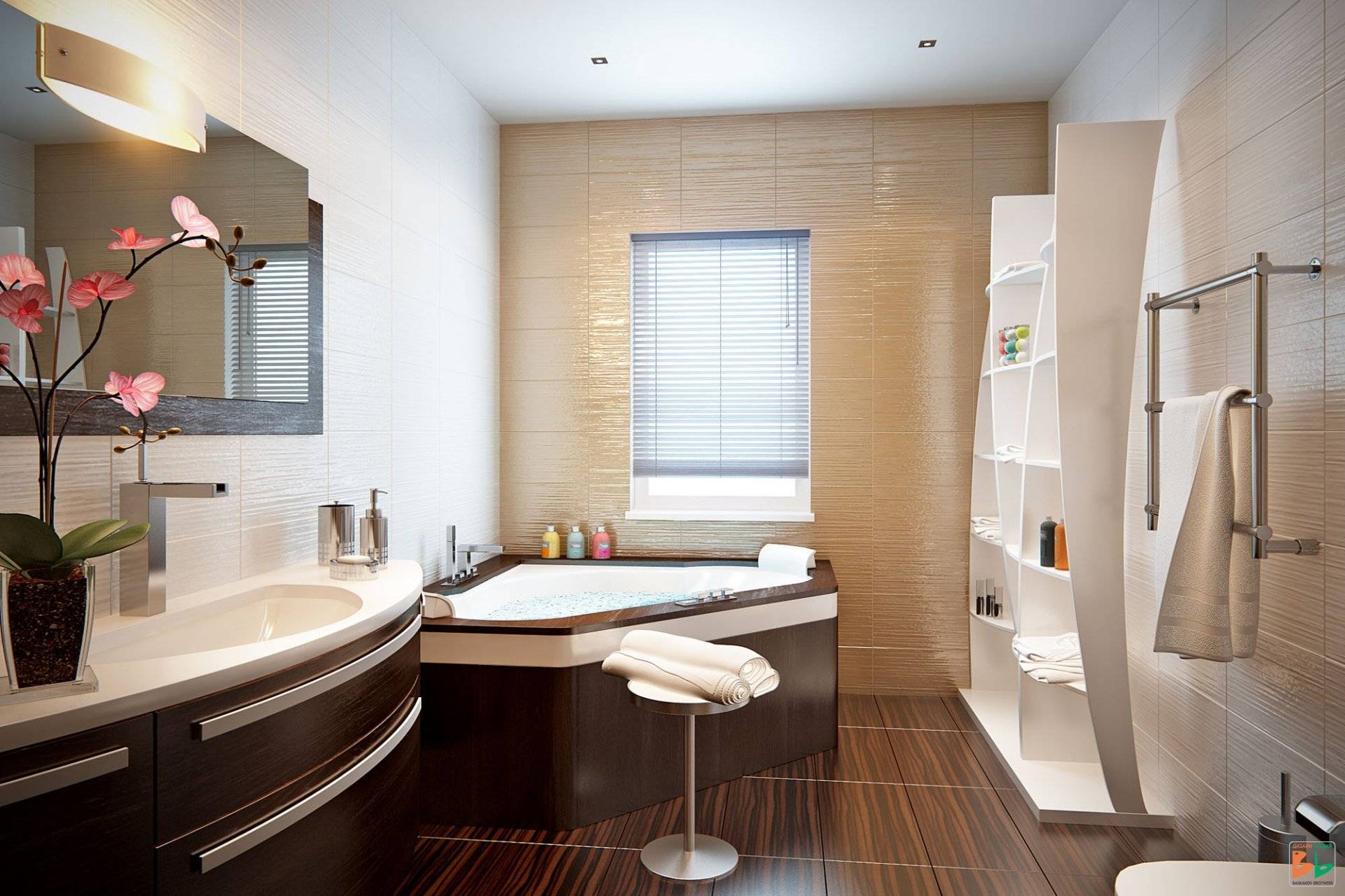Варианты ванных комнат. Совет по выбору стиля и отделочных материалов