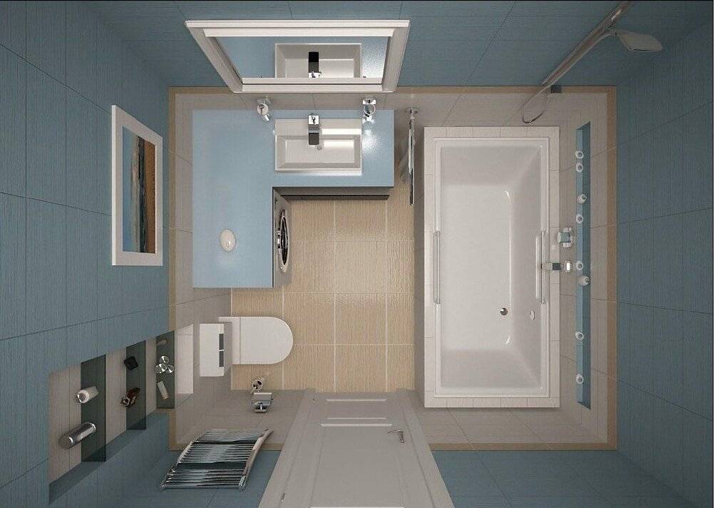 Дизайн ванной комнаты 2 2 м