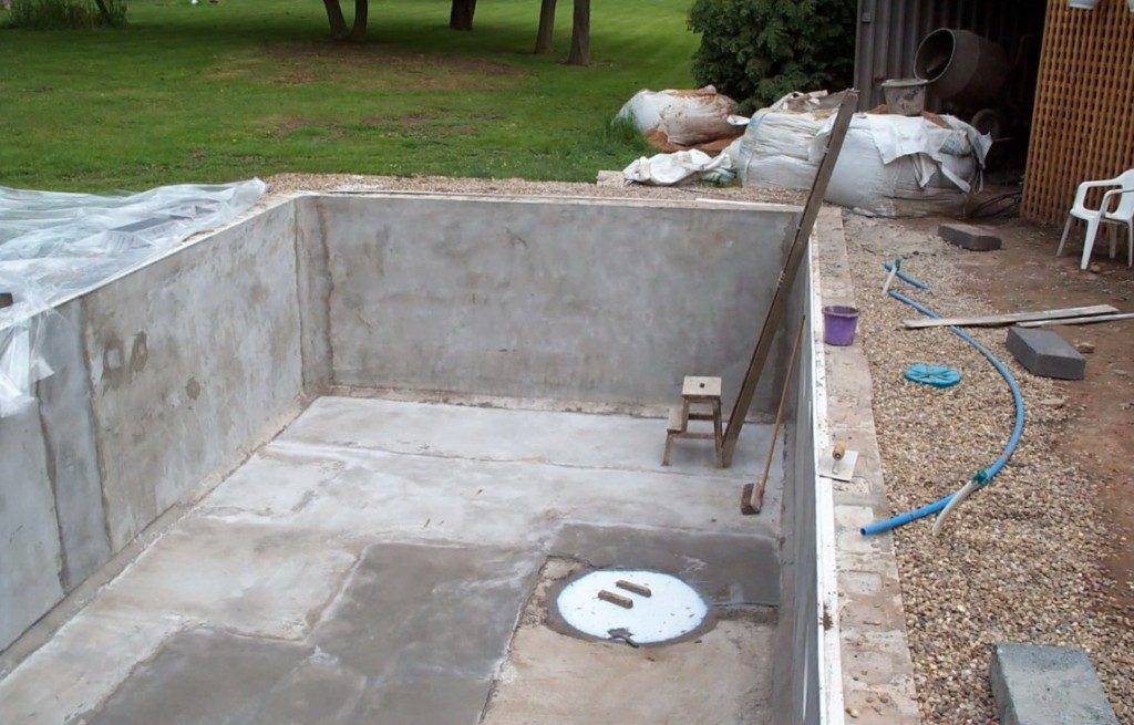 Бассейн из бетона своими руками: подробная инструкция с фото и видео