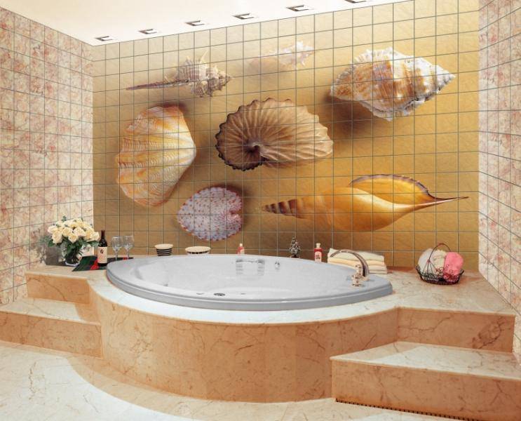 Фотоплитка для ванной комнаты: 90 фото современного дизайна