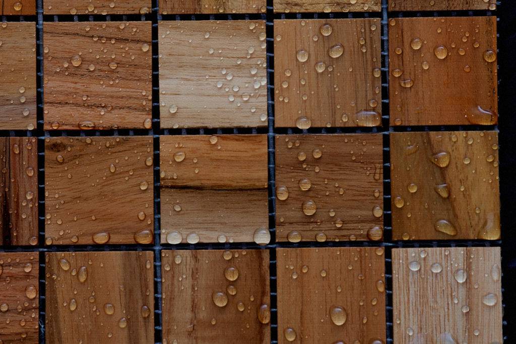 Деревянная мозаика — декорирование стен