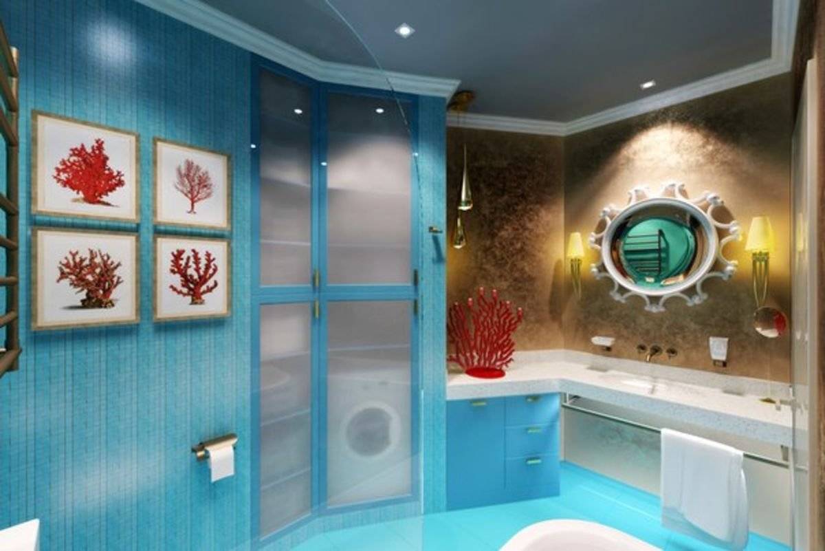 100+ фото идеи для синей ванной комнаты, синяя ванная