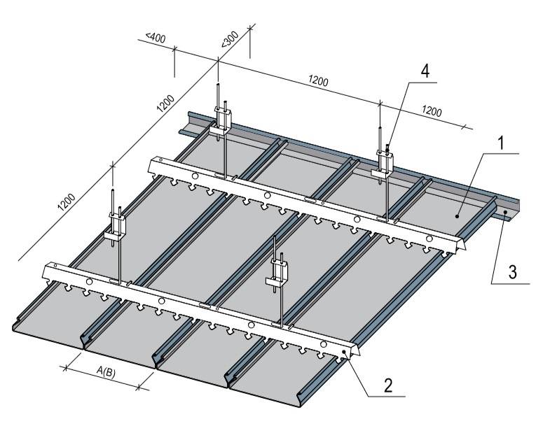 Алюминиевый потолок своими руками - монтаж реечных потолков