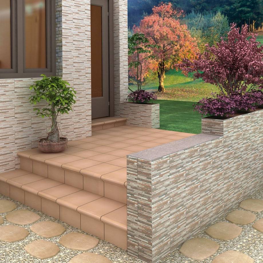 Керамическая фасадная плитка для отделки дома: технология облицовки керамикой вентелируемого фасада дома