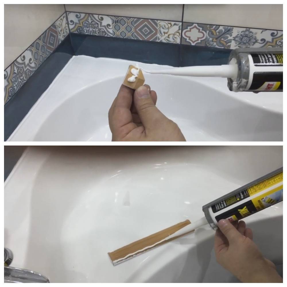 Как приклеить уголок для ванны, виды самоклеющихся бортиков, фото