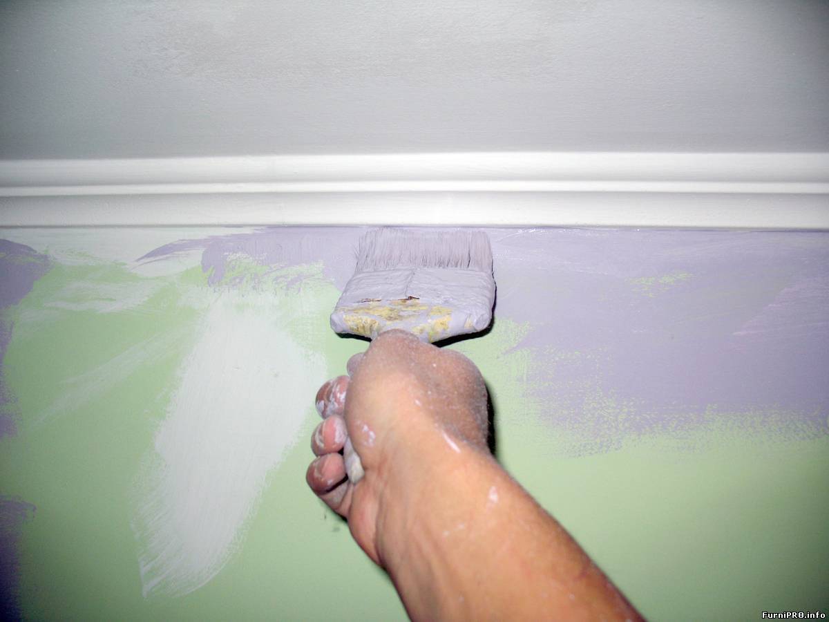 Покраска стен в ванной своими руками
