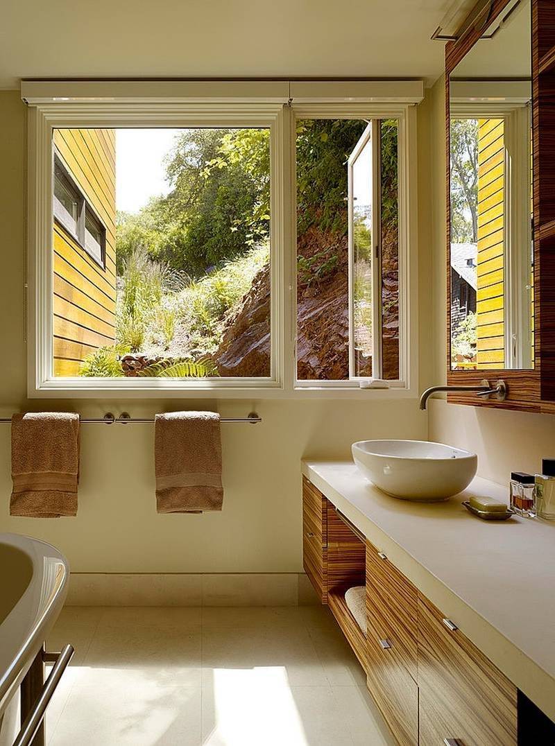 Ванная с окном — советы по дизайну, примеры использования и советы по правильному размещению окна (75 фото и видео). как оформить дизайн ванной комнаты с окном