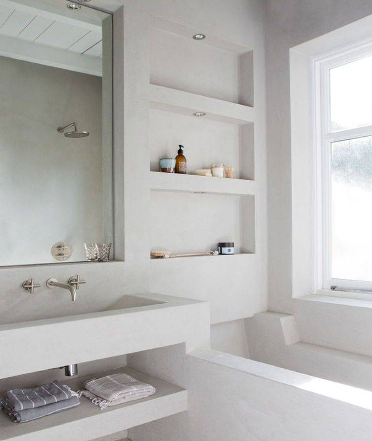 Ниша в ванной – для чего нужна, как выбрать место её расположения; материалы и варианты оформления - 22 фото
