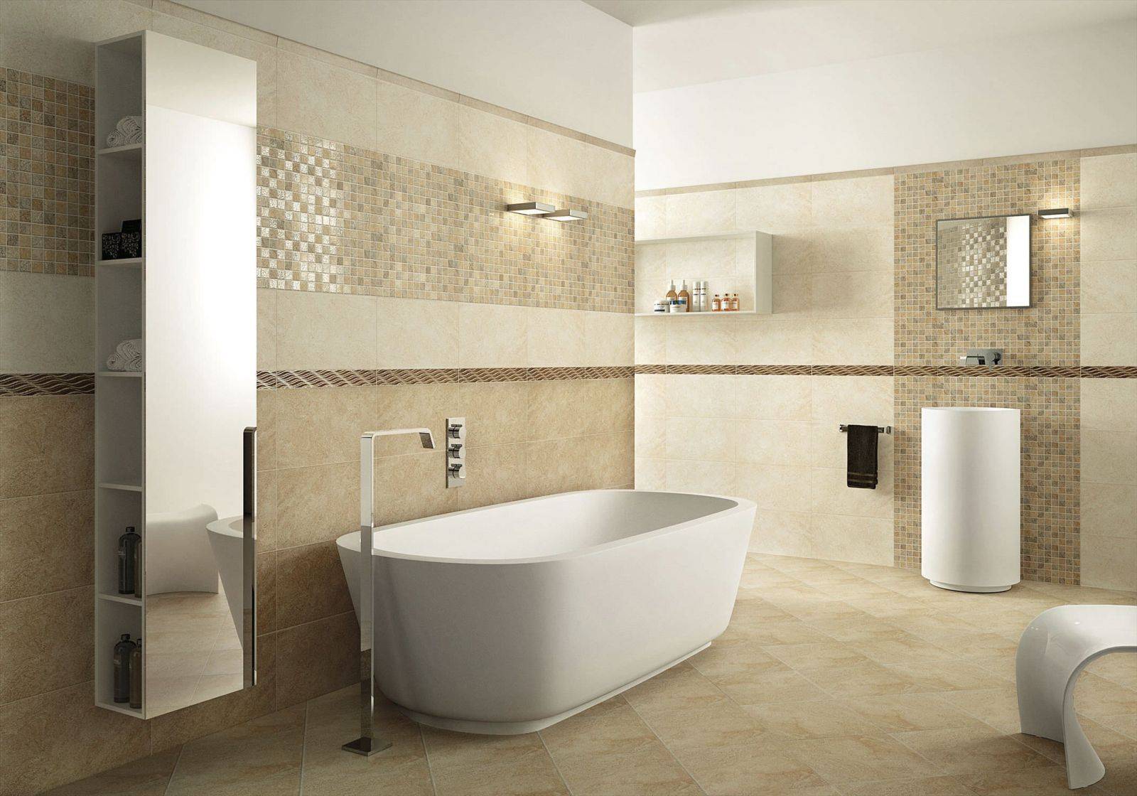 Современная отделка ванной комнаты плиткой, фото дизайн самых красивых интерьеров