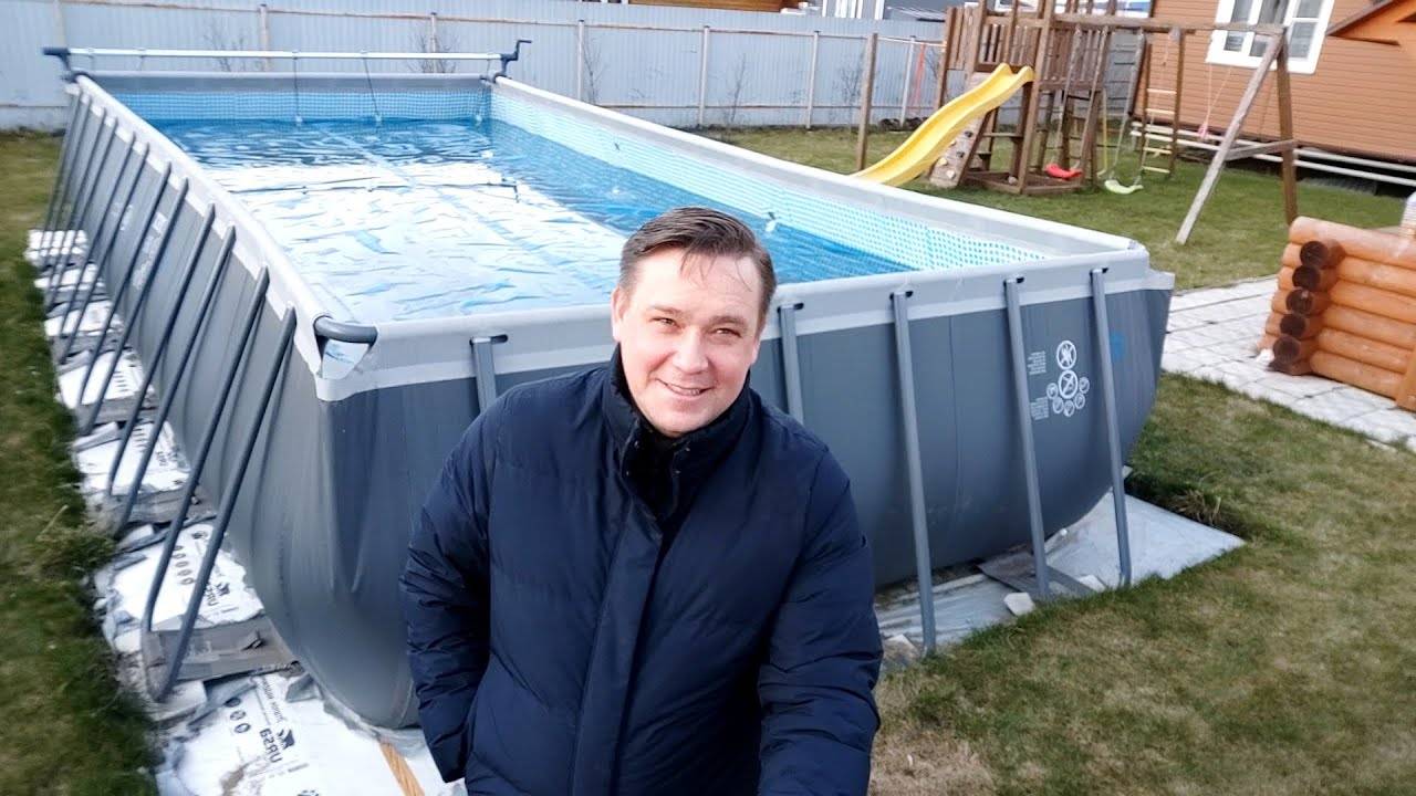 Зимовка каркасного бассейна с водой на улице. можно ли оставлять каркасный бассейн на зиму наполненным?