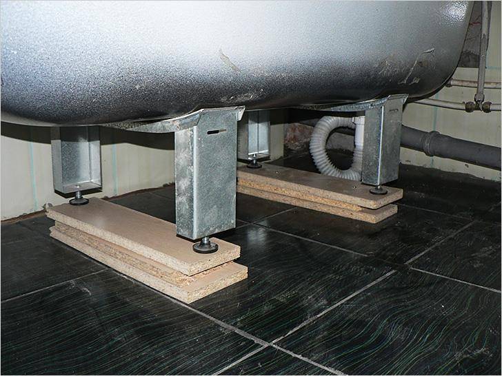 Универсальные опорные ножки для стальной ванны - установка и крепление комплекта