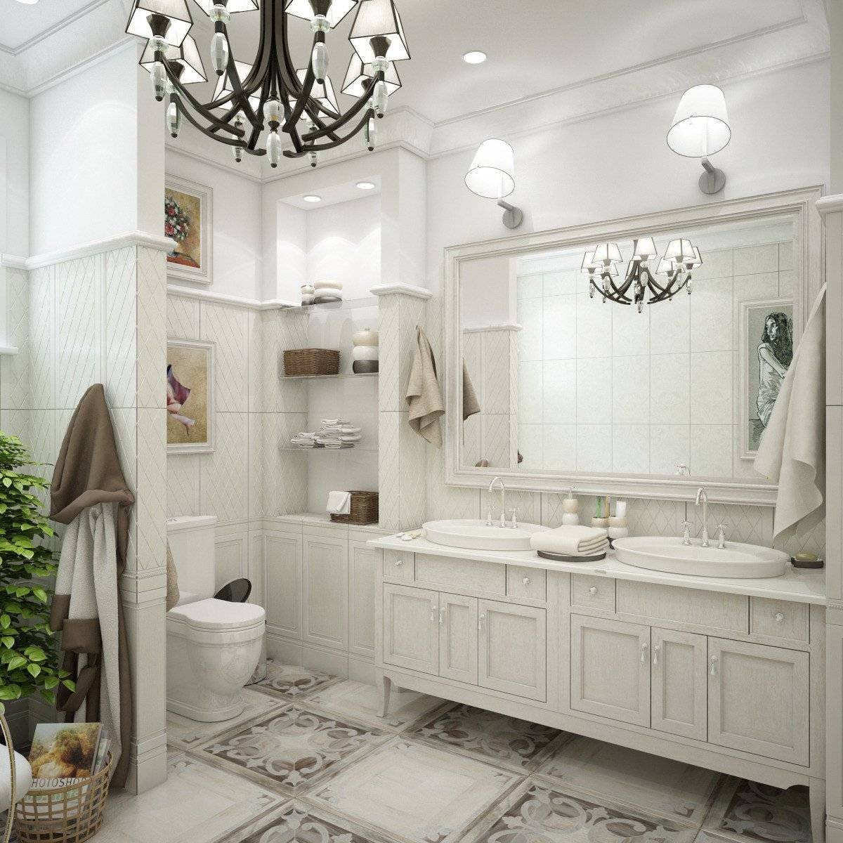 Ванные комнаты в классическом стиле: фото варианты дизайна интерьера