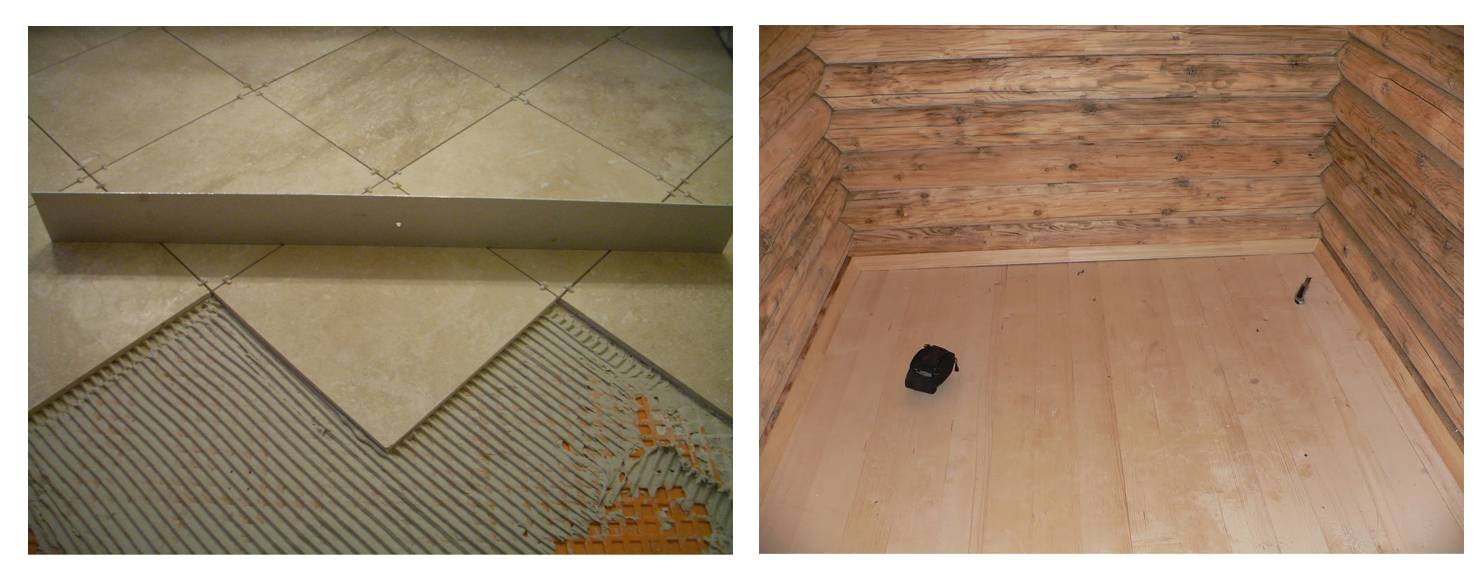 Как положить плитку в бане с уклоном под слив: способы монтажа керамики