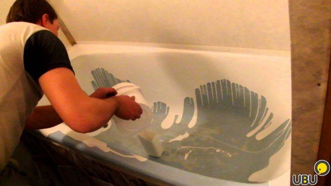 Как покрыть ванну жидким акрилом: заливка и реставрация