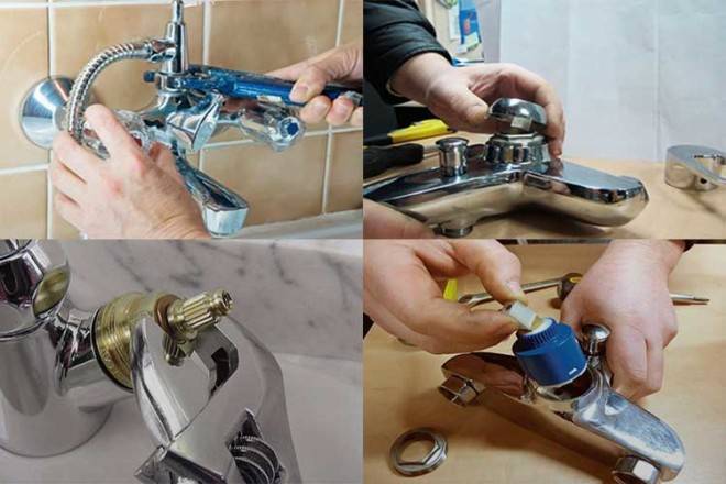 Как разобрать смеситель однорычажный в ванной: видео и фото