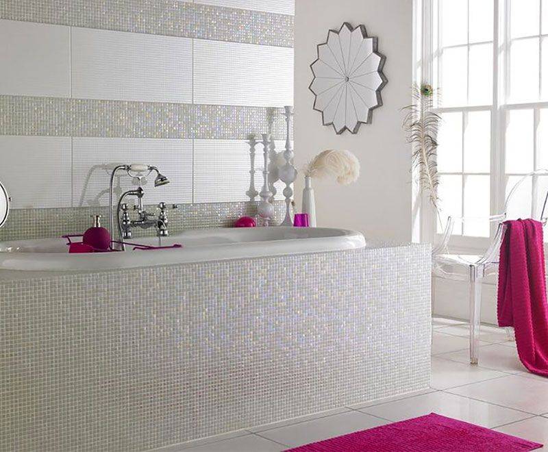 Керамическая плитка для ванной: фото, разновидности, обзор