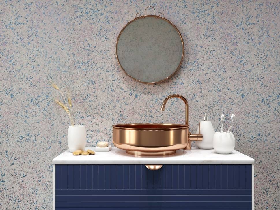Декоративная штукатурка в ванной: 40+ фото в интерьере, красивые идеи оформления