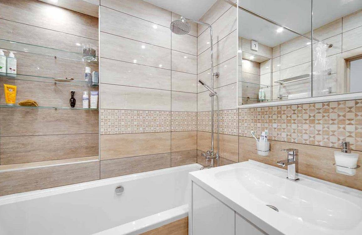 Плитка для маленькой ванной комнаты: 115 фото лучших идей и новинок дизайна интерьера ванной с кафельной плиткой