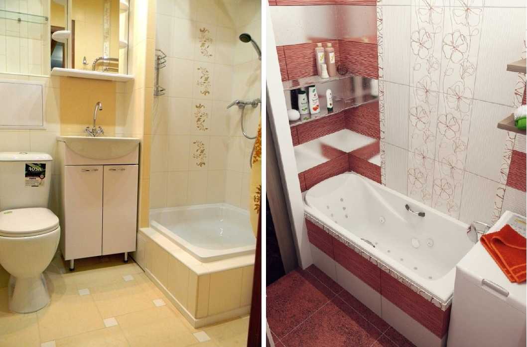 Ремонт в маленькой ванной комнате - фото ремонтов в малогабаритных санузлах