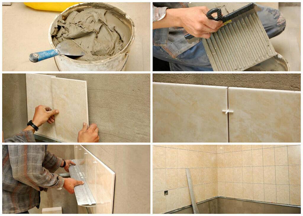 Этапы отделки стены в ванной: расчет плитки, выбор схемы и укладка своими руками