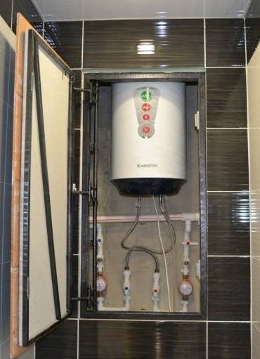 Как установить водонагреватель в ванной комнате: фото, видео инструкция