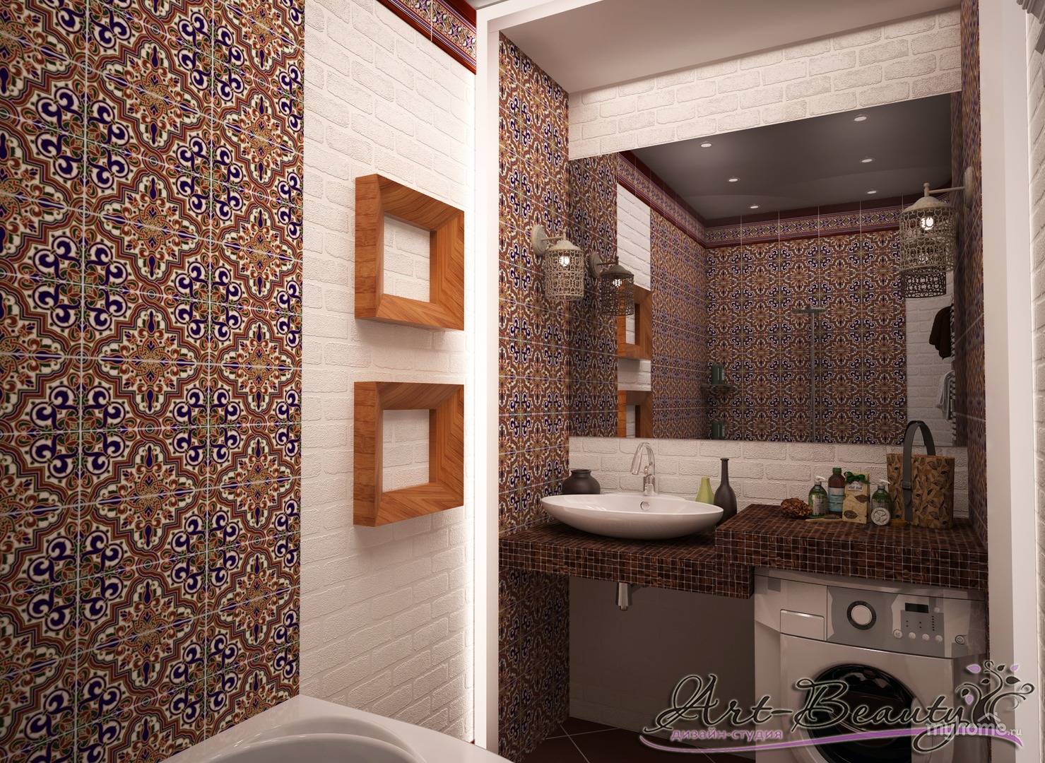 Интерьер ванной в восточном стиле: фото дизайна, плитка, аксессуары и тд