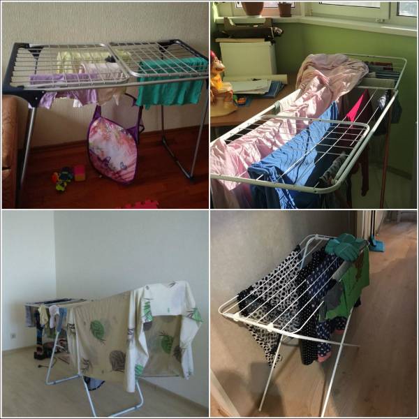 Почему вредно сушить белье в квартире